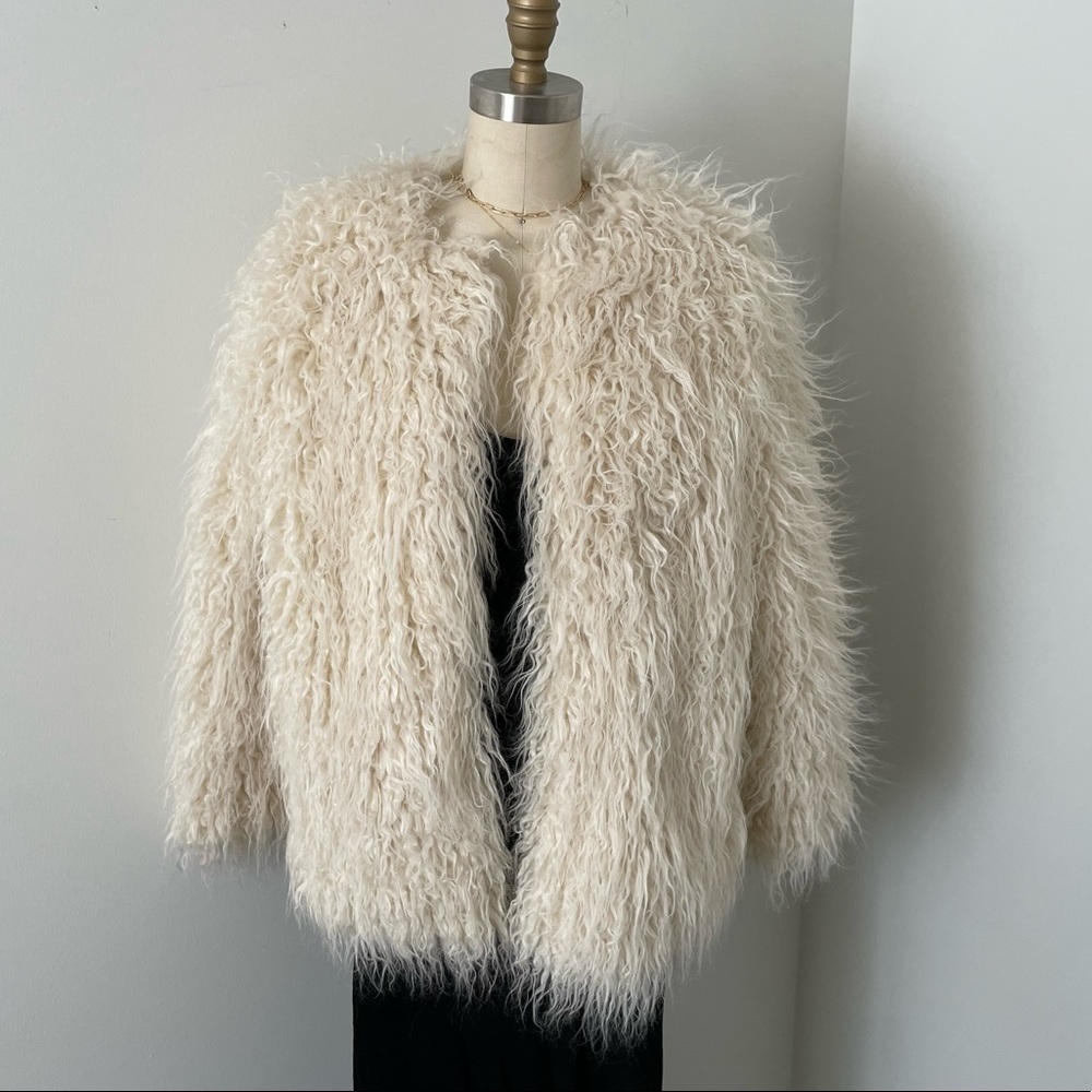 Faux Mongolian Wool Jacket